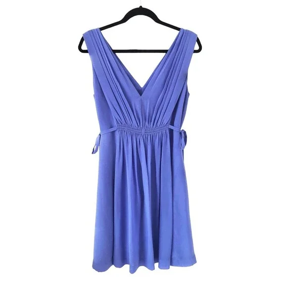 HD in Paris Periwinkle Empire Waist Sleeveless Lavender Purple Dress Size 6​​​ - Picture 2 of 16